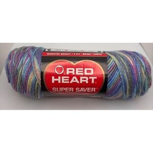 Red Heart Super Saver Yarn Monet E300 Yarn Color 0310 Dye Lot 1503 ~NEW